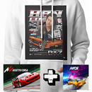 Moletom Com Capuz Unissex HAN LUE Velozes E Furiosos Filme + Brinde Jogos Asseto Corsa/Need For Speed Heat