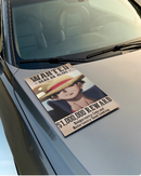 Poster Luffy One Piece Wanted Dead Or Alive 1 Milhão Recompensa